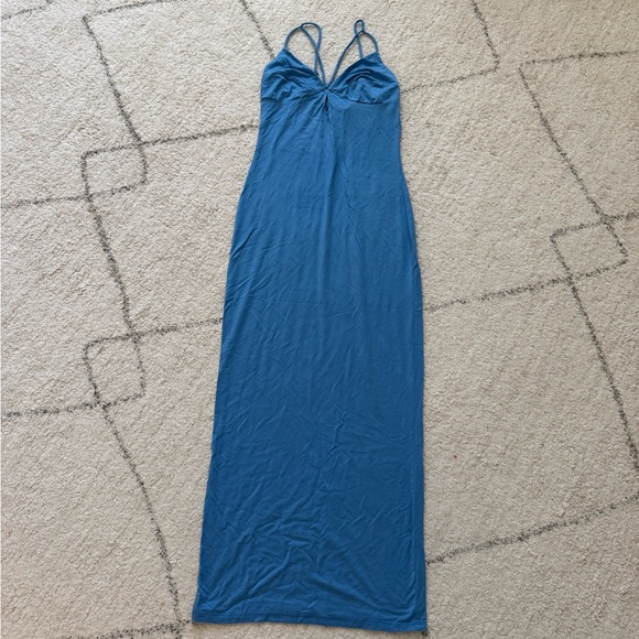 Reformation Sky Blue Strappy Midi Dress - Picture 7 of 9